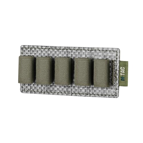M-Tac Modular Ampoule Organizer Insert | Tactical Insert with Elastic Loops & Loop Velcro Backing | Fits Medical Kits & Backpacks, 5 Slot - color: Ranger Green, size: 5 ml