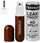 Travalo Classic HD Perfume Atomizer - Leak-Proof and TSA Approved for Air Travel - Reusable, Airtight, Easy-Fill Mini Pump Sprayer - Lightweight, Elegant Design w/Volume Window - Brown 0.17oz - color: Brown