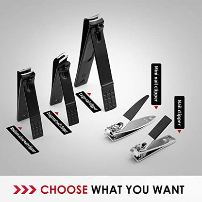 WOAMA 30-Piece Manicure Set Pedicure Kit Professional Nail Clipper Set Stainless Steel Manicure Kit Nail Kit for Women Men - Black - color: Black