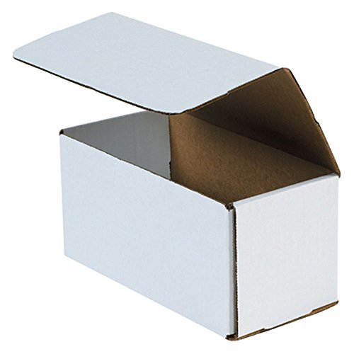 BOX USA Mailer Boxes Small 8"L x 4"W x 4"H 50-Pack - Corrugated Cardboard Box for Shipping, Moving, Mailing, Packing, Packaging and Storage - size: 8" x 4" x 4"