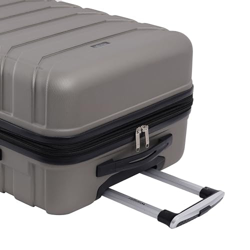 Wrangler 4 Piece Miami Luggage and Packing Cubes Set, Desert Taupe - color: Desert Taupe, size: 4 Piece Set