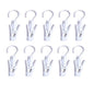 Super Strong Swivel Hanging Hooks - Laundry & Curtain Clips, Clothes Pins - Beach Towel Clips, 4.3-inch, White (10-pack) - color: White