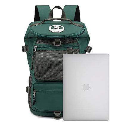 Kalesi Gym Duffle Bag Backpack 4-Way Waterproof with Shoes Compartment for travel Sport Hiking laptop (Green) - color: Green