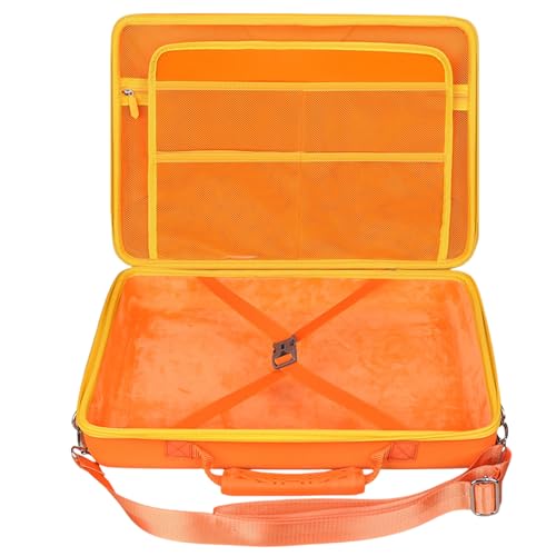 Tourmate Hard Storage Case for BOIFUN/POFOTO/YOTON 17.5" 16.9" 15.5" Portable DVD Player,PJGCWB 16.9" POFOTO 15.7" Portable EVA Box (Only Box) (Orange & Yellow) - color: Orange & Yellow