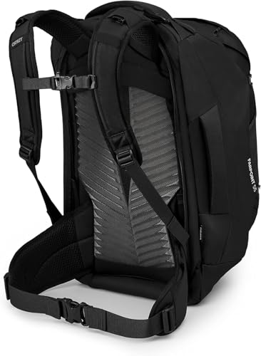 Osprey Farpoint 55L Men's Travel Backpack, Black - color: Black, size: 55L