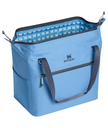 Stanley All Day Julienne Soft Cooler Bag and Lunch Box | Insulated Travel Bag with Zipper | BPA-Free - color: Blue Sky, style: Max
