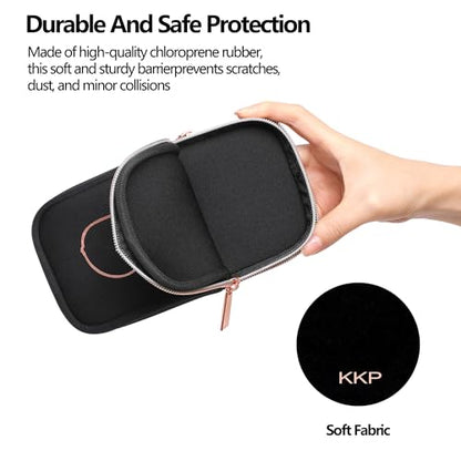 KKP Double Eyeglass Case | Sunglasses Cases with 2 Compartments - color: Black/Gold