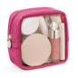 Pocmimut Clear Makeup Bag, Easy to Find Mini Makeup Bag for Purse, Travel Makeup Bag for Car, Compact Cosmetic Pouch for Daily Essentials,Hot Pink - color: Hot Pink, style: Mini