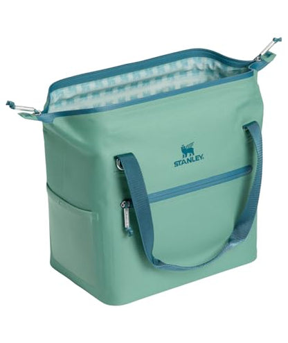 Stanley All Day Julienne Soft Cooler Bag and Lunch Box | Insulated Travel Bag with Zipper | BPA-Free - color: Spring Green, style: Midi