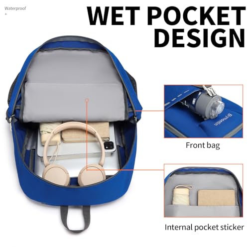 45L Lightweight Packable Backpack – Durable Foldable Daypack for Travel, Hiking, and Gym (Blue) - color: 45l-blue