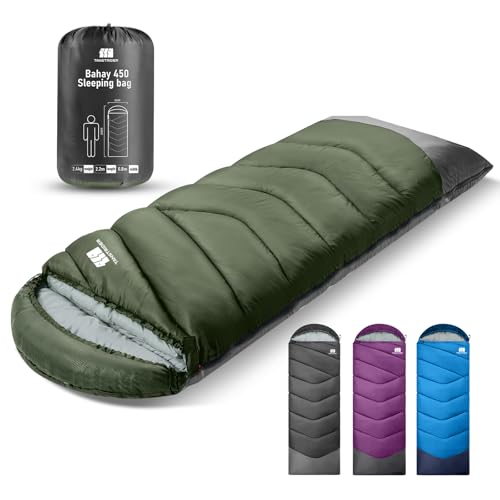 Sleeping Bags for Adults Cold Weather & Warm,Backpacking Camping Sleeping Bag for Tall Girls Boys,Lightweight,Compact,Waterproof Camping Gear for Traveling,Hiking,Hotel,Outdoor & Indoor - color: Green, size: 5.3lb(32-43℉)