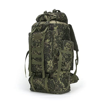 Hiking Backpack for Men 70L/100L Camping Backpack Military Rucksack Molle 3 Days Assault Pack for Climbing | Camping Backpack - color: 100l-greenmix