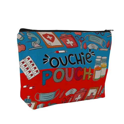 Medicine Storage Pouch with Diabetes, Medicines Bag, and Medical Supply Designs, White Canvas Zipper Cases, Multi-Use Functionality (Gift for Birthdays, Graduation, Christmas) (Style D) - style: Style D