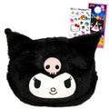 Kuromi Cosmetic Bag Set - Bundle with Sanrio Cosmetic Bag for Makeup, Travel Size Toiletries, Plus Stickers, More | Hello Kitty Travel Bag for Girls, Women