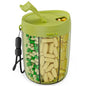 PULIV Large Pill Bottle Organizer, Supplement Organizer for Holding 6 Various Vitamins, Pill Box Case with Anti-Mixing & Wide Opening Design, Easy to Retrieve Meds and 20 Pcs Stick-on Labels, Green - color: Green