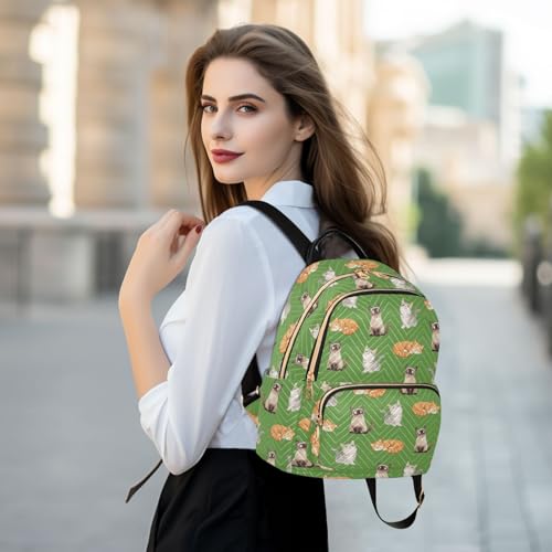 Women Fashion Backpack Purse Casual Lightweight Travel Shoulder Bag Cat Print Rucksack Ladies Bag, Small - color: Color 04, size: Small