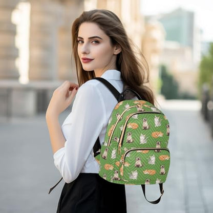 Women Fashion Backpack Purse Casual Lightweight Travel Shoulder Bag Cat Print Rucksack Ladies Bag, Small - color: Color 04, size: Small