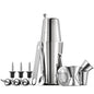 FineDine Cocktail Shaker Set with Travel Bag - Stainless Steel Shaker Set Bartender Kit - Mixology Bartender Kit - Strainer, Muddler, Jigger, Bar Spoon, Bottle Opener, Pour Spouts - Bar Set (14 Piece) - size: 14 Piece