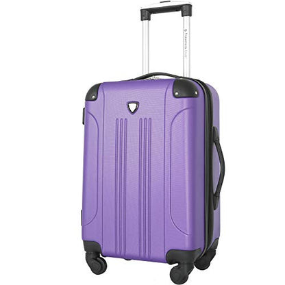 Travelers Club Chicago Hardside Expandable Spinner Luggage, Purple, 22" Carry-On - color: Purple, size: 22" Carry-On