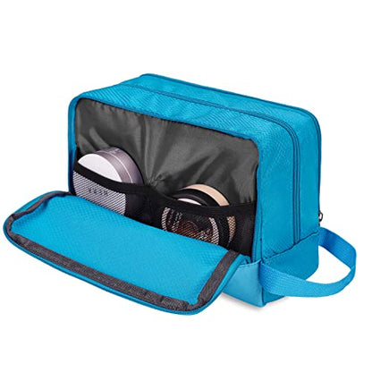 Toiletry Bag for Men Hanging Dopp Kit Water Resistant Shaving Bag Small Toiletry Bag for Traveling (Pure Blue) - color: Pure Blue