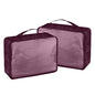 Packing Cubes Set, 2 Pcs Packing Organizers Set for Suitcases (Burgundy) - color: Burgundy
