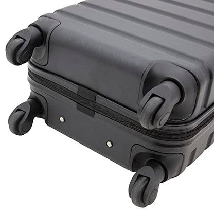 Travelers Club Harper Luggage, Black, 22-Inch Carry-On - color: Black, size: 20-Inch