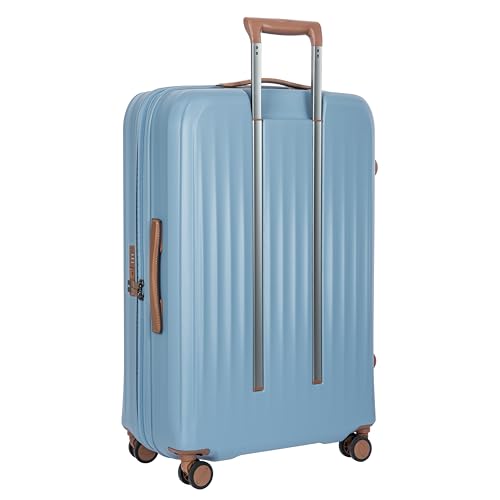 Bric's Taormina Ultra-Light Checked Luggage – Expandable Hard Shell Suitcase with TSA Lock, Anti-Tamper Zippers & 360 Spinner Mobility Wheels - 30 Inch, Sky Blue - color: Sky Blue, size: Checked-Large