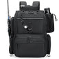 Rabjen Fishing Tackle Backpack with Rod Holders, Bottle Holder, Storage Bag Store Fishing Gear - color: Black