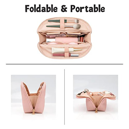Ethereal Large Cosmetic Pouch, Lightweight Makeup Bag for Purse, Travel Zipper Pouch, Makeup Accessories Organizer, Pink - color: 11-pink
