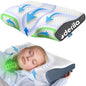 Derila Cervical Neck Pillow for Sleeping - Support Pillow for Back, Stomach, Side Sleeper Contour Memory Foam Pillows for Shoulder Relief, for Women 19.7" x 11.8" x 3.9"