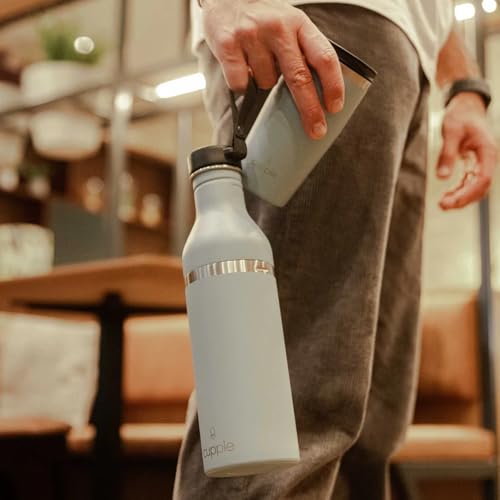 Tumbler, Stainless Steel 2-in-1 Travel Coffee Mug & Water Bottle, Leak Proof Insulated Cup for Hot & Cold Drinks, BPA Free, Fits Most Cup Holders (Arctic Blue) - color: Arctic Blue