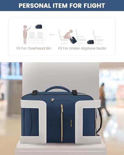 LOVEVOOK 40L Travel Backpack Flight Approved Carry on Backpack,3 Packing Cubes,Waterproof Personal Item Travel Bag,TSA Carry on Luggage Suitcase Travel Essentials,Gifts for Women & Men,fits 17" Laptop - color: Blue Green-black, size: Large-40L-4Pcs