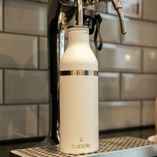 Tumbler, Stainless Steel 2-in-1 Travel Coffee Mug & Water Bottle, Leak Proof Insulated Cup for Hot & Cold Drinks, BPA Free, Fits Most Cup Holders (Chalk White) - color: Chalk White