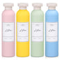 Travel Shampoo Bottle, Empty Plastic Squeeze Bottles 8.8oz with Flip Cap, Lotion Container for Toiletries Travel Size Shampoo and Conditioner - color: Yellow+light Blue+pink+green