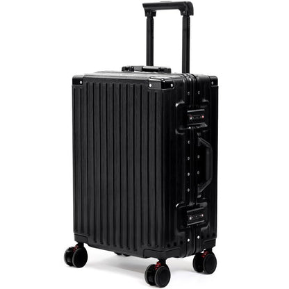 VentureVault Carry On Luggage 22x14x9 Airline Approved, Zipperless Luggage Carry On, Hard Shell Suitcases with TSA Lock, Lightweight Carry On Suitcases with Aluminum Frame (black, 20inch) - color: Black, size: 20inch