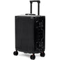 VentureVault Carry On Luggage 22x14x9 Airline Approved, Zipperless Luggage Carry On, Hard Shell Suitcases with TSA Lock, Lightweight Carry On Suitcases with Aluminum Frame (black, 20inch) - color: Black, size: 20inch