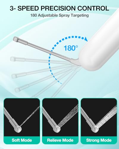 Portable Bidet Toilet Aid Wiper Tool Set for Travel - 400ML Bottle - 800mAh - 3 Pressure Modes - IPX7 Waterproof - Compact Design with Dust Bag for Daily Cleaning & General Use (500ml)