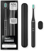 Aquasonic Icon ADA-Accepted Rechargeable Toothbrush | Magnetic Holder & Slim Travel Case | 2 Brushing Modes & Smart Timers | Gentle Micro-Vibrations(Onyx) - color: Onyx