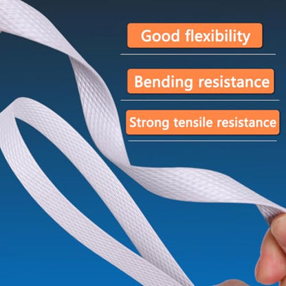 Hand Grade Polypropylene (PP) Strapping Coil 0.55" x 0.024" 130lbs Break Strength White Poly Strap 100pcs Plastic Buckles for Manual Packing Box Packing Strapping (Length328' x 2 Rolls) - size: Length328' x 2 Rolls