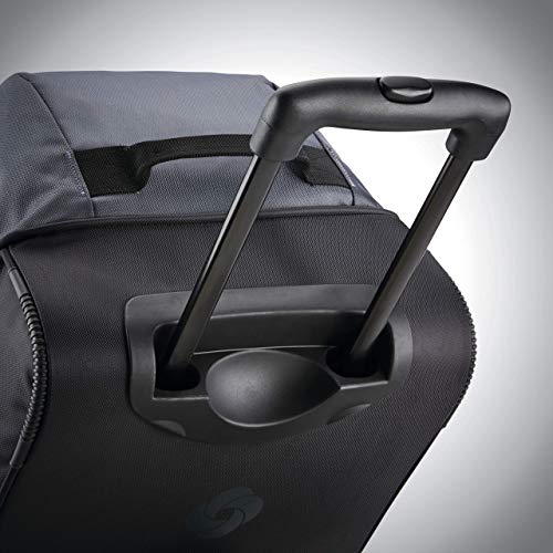 Samsonite Andante 2 Wheeled Duffel Bag – 22-Inch Durable Rolling Luggage with Inline Skate Wheels, Push-Button Handle & Spacious Compartments – Travel-Friendly and Lightweight - Moss Green/Black - color: Riverrock/Black, size: 22-Inch