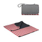 ONIVA - a Picnic Time brand Blanket Tote Outdoor Picnic Blanket, Beach Blanket, Camping Blanket 59x51 inches - color: Red Check With Gray