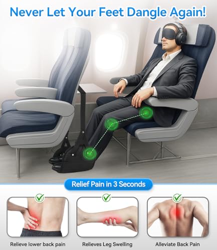 Airplane Foot Hammock(Memory Foam)-Ultimate Comfort Foot Hammock for Plane Travel 01