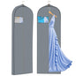 Dress Bags for Gowns Long, 2 Packs 65" Garment Bags for Hanging Clothes, 4" Gusseted Clothing Bags for Closet Storage and Travel, Suit Bags for Coats, Jackets, Shirts and Sweater (2)