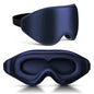 99% Fully Block Out Light Eye Sleep Mask, 3D Deep Contoured Eyes Cover Zero Pressure, Long Lash Extension Eyes Mask with Adjustable Straps for Sleeping Travel Home Nap Rest Women Men (Dark Blue) - color: Dark Blue