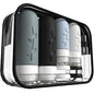 DEPOZA Travel Bottles Kit (16 Pack) - TSA Approved, Leak Proof Silicone Squeezable Containers for Toiletries. Complete Set with Jars, Sprayers & Bag (Black) - color: Black