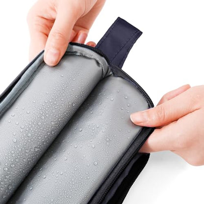 Kids Toiletry Bag for Boys, Travel Toiletry Bag for Little Young Boys Waterproof Hanging Wash Bag Toddler Traveling Toiletries, Shark Black - color: Shark-Black