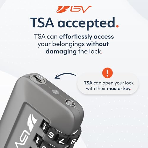TSA Accepted Luggage Travel Lock, Set-Your-Own Combination Lock for School Gym Locker, Luggage Suitcase Baggage Locks, Filing Cabinets, Toolbox, Case (Slate Gray, 1 Pack) - color: Slate Gray, size: 1 Pack