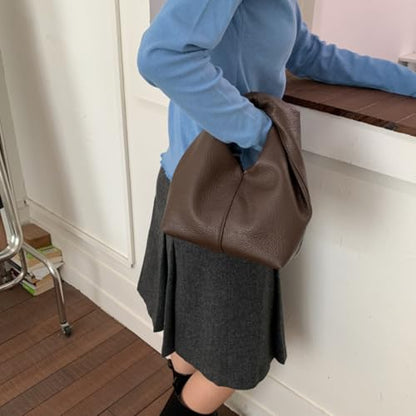 Slouchy Suede Crescent Crossbody Purses Women Cute Hobo Bags Trendy Satchels Underarm Shoulder Bag Travel Tote Handbag 2026 - color: D Pu Dark Coffee-have Strap