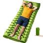 Camping Sleeping Pad, Ultralight Camping Mat with Pillow Built-in Foot Pump, Inflatable Sleeping Pads Compact for Travel, Camping Backpacking Hiking Tent Car Camp Gear - color: Green