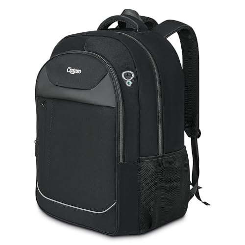 Travel Backpack, Anti Theft Durable Men Laptop Backpack with USB Port & organizer, Water Resistant Computer Bookbag,Carry on Luggage for Men Fits 15.6 Inch Tablet - Black - size: Small